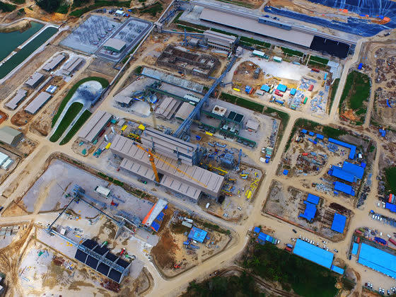 Sakura Ferroalloys plant construction at Samalaju, Sarawak — photo 1