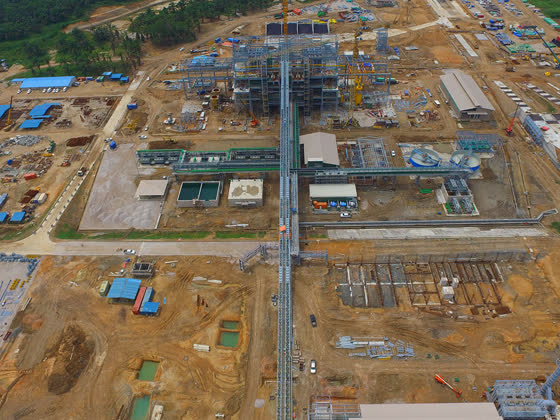 Sakura Ferroalloys plant construction at Samalaju, Sarawak — photo 6