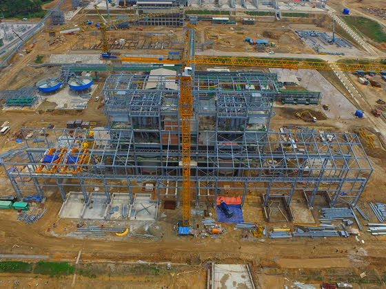 Sakura Ferroalloys plant construction at Samalaju, Sarawak — photo 9