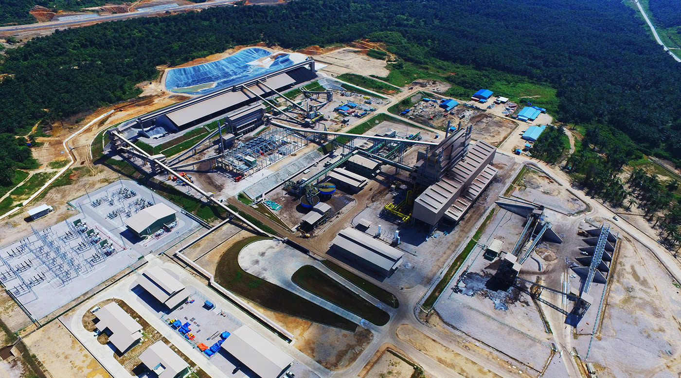 Sakura Ferroalloys plant at Samalaju Industrial Park, Bintulu, Sarawak