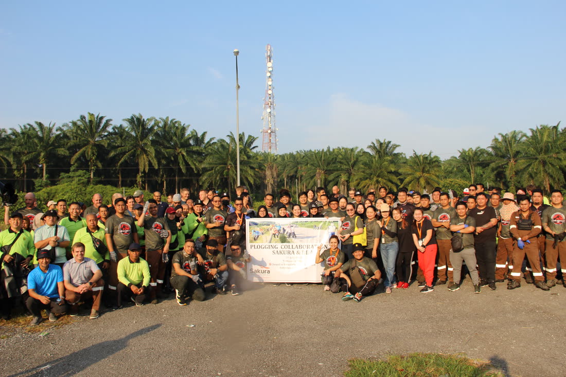 Plogging collaboration: Sakura & LDA clean up Samalaju